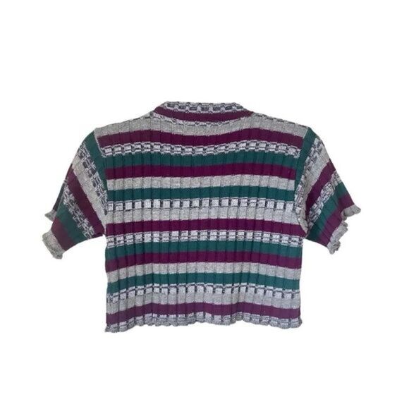 S2 American Deadstock Ribbed Cropped Top Size Medium - Picture 2 of 4
